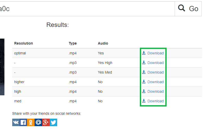 Download the detected LinkedIn MP4 or image