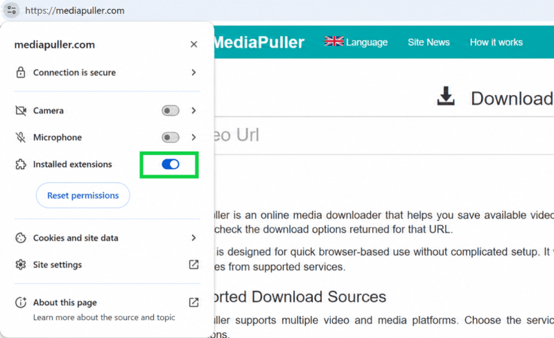 Allow Chrome to access Helper
